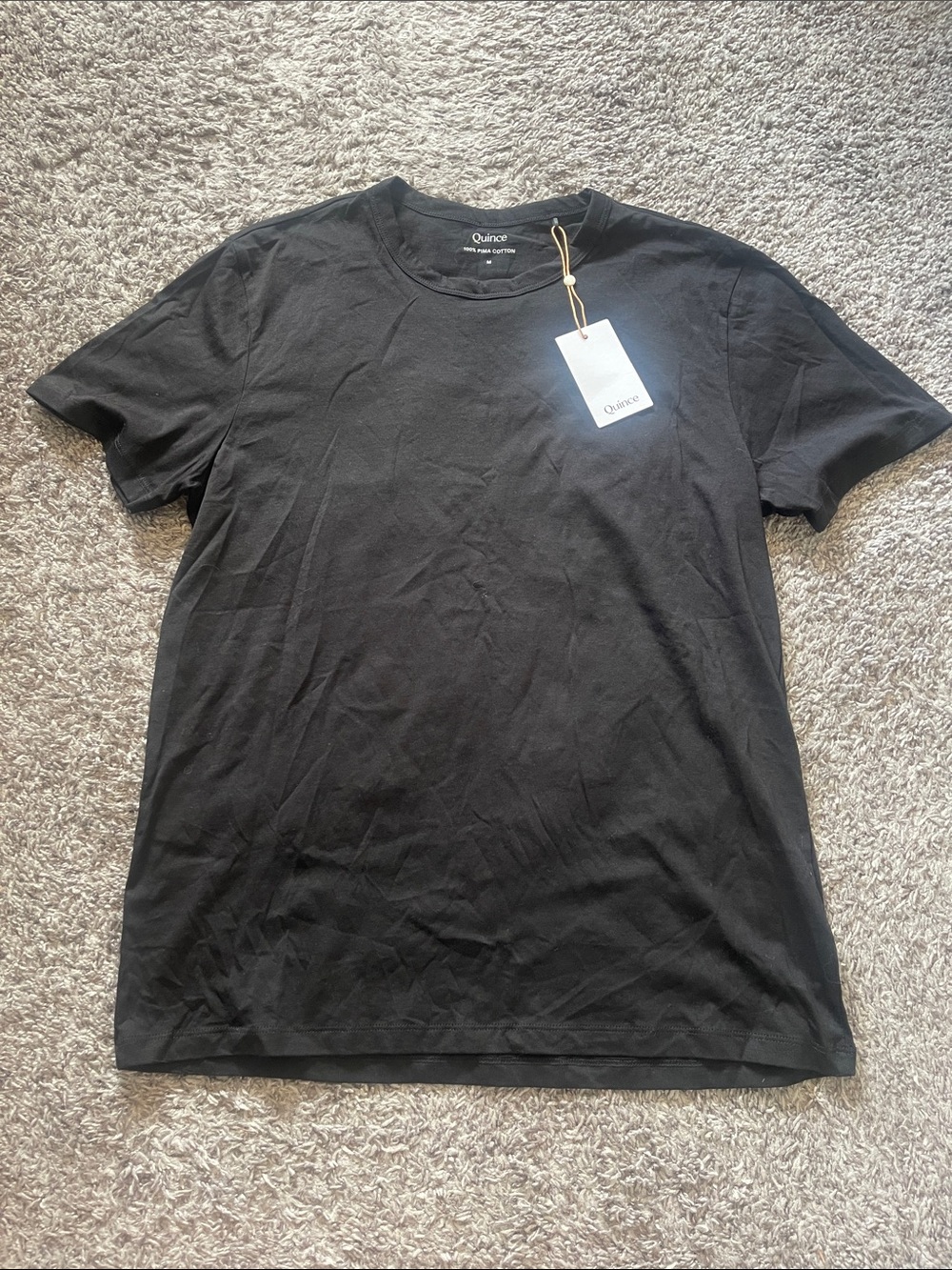 Quince Men's Black Short-Sleeve Crewneck Tee